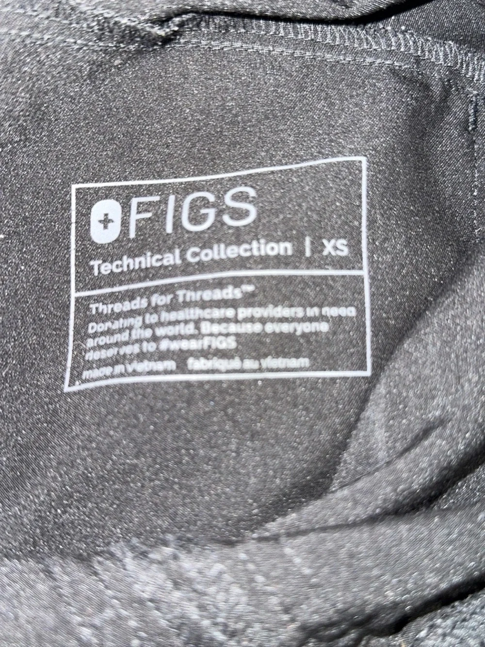 Figs Black Isabel Wide Leg Scrub Pants - Picture 3 of 3